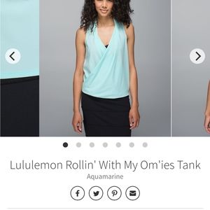 Lululemon Rollin' With My Om'ies Tank
Aquamarine